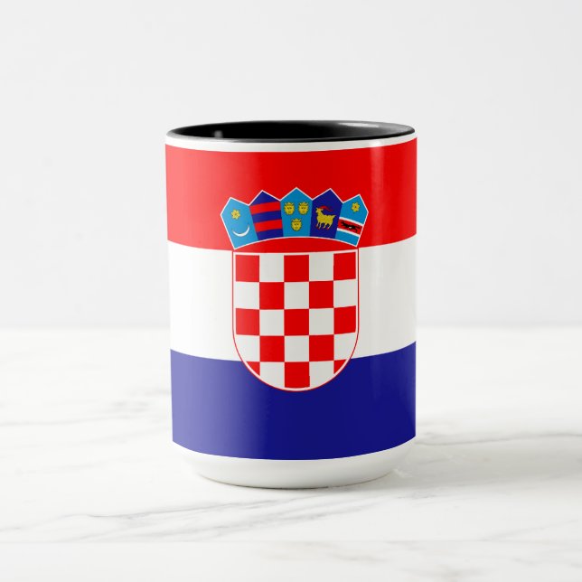 Caneca bandeira da Croácia (Centro)