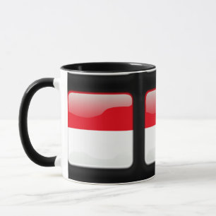 Caneca Bandeira da Indonésia