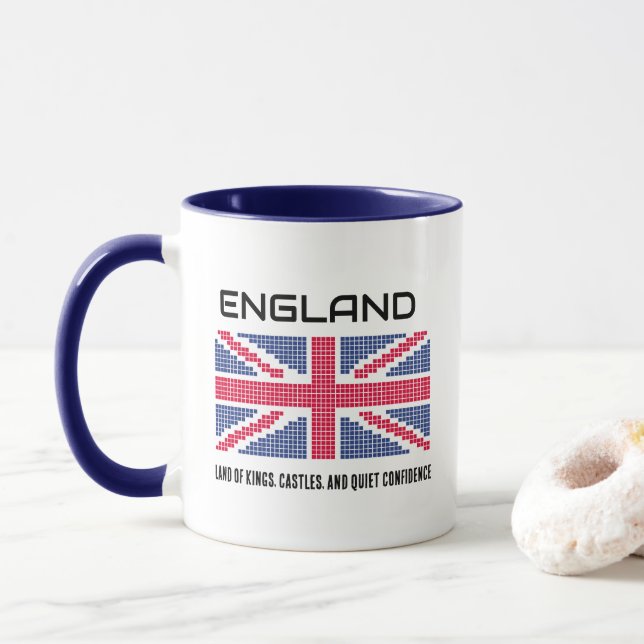 Caneca Bandeira da Inglaterra (Com Donut)