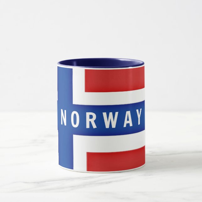 Caneca Bandeira da Noruega (Centro)