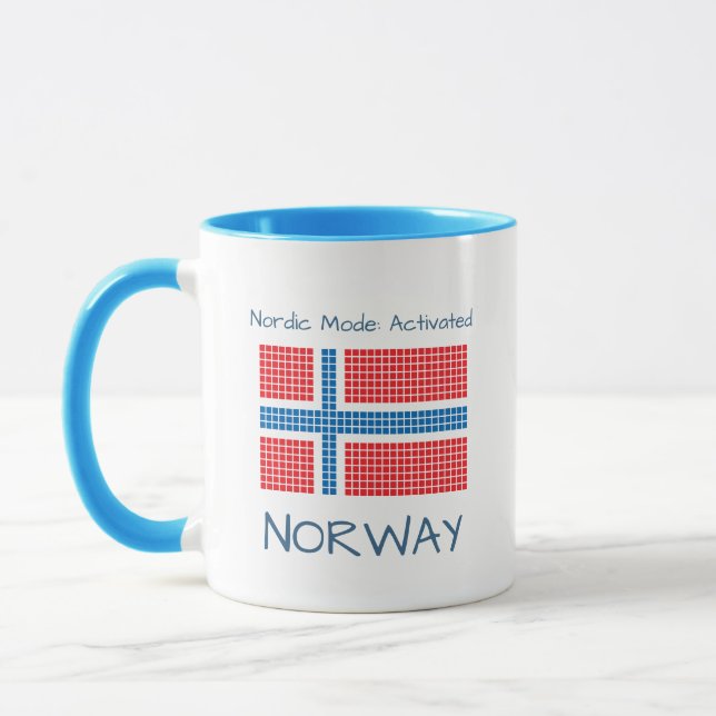 Caneca Bandeira da Noruega (Esquerda)