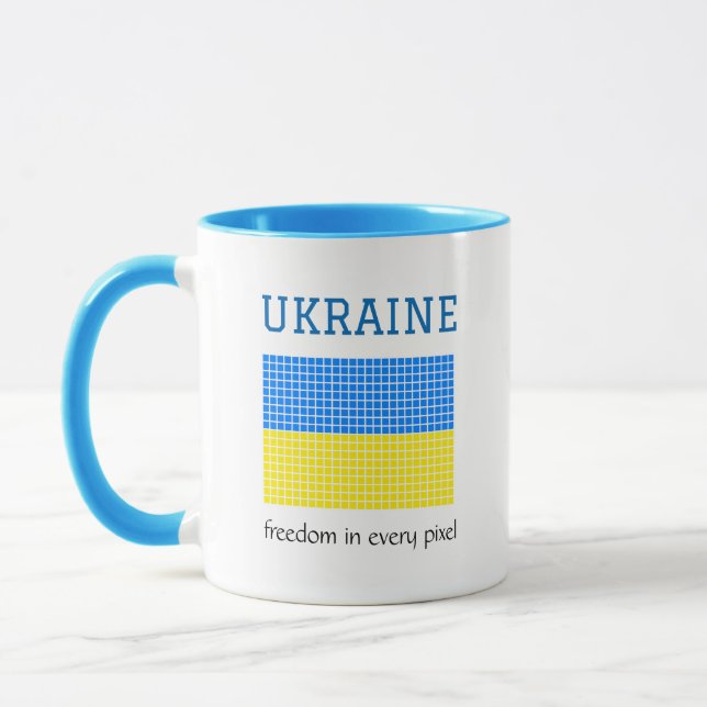 Caneca Bandeira da UCRÂNIA (Esquerda)