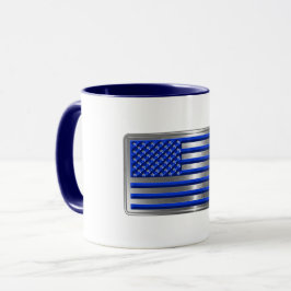 Caneca Bandeira das Forças Armadas e Polícias EUA