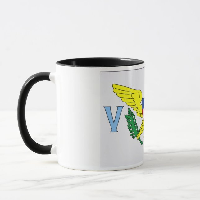 Caneca Bandeira das Ilhas Virgens (Esquerda)