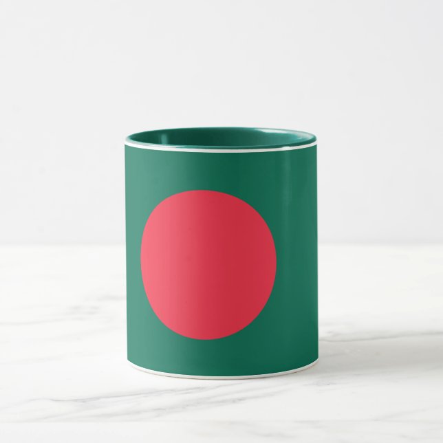 Caneca Bandeira de Bangladesh (Centro)