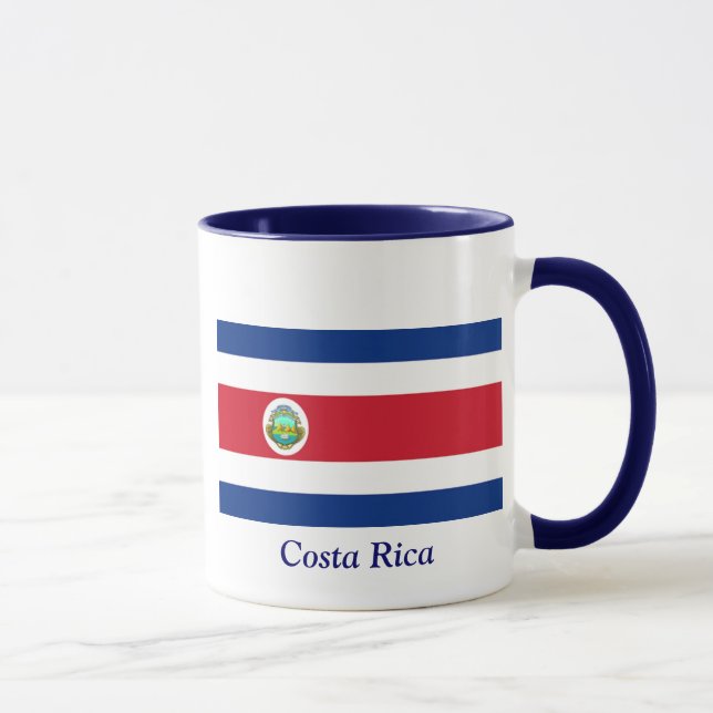 Caneca bandeira de Costa Rica (Direita)