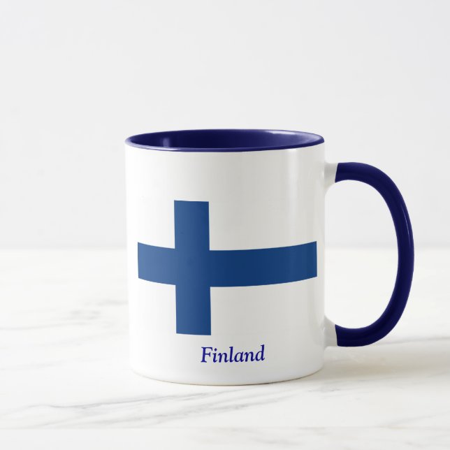 Caneca Bandeira de Finlandia (Direita)