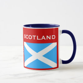 Caneca Bandeira de Glasgow* Scotland & copo da crista