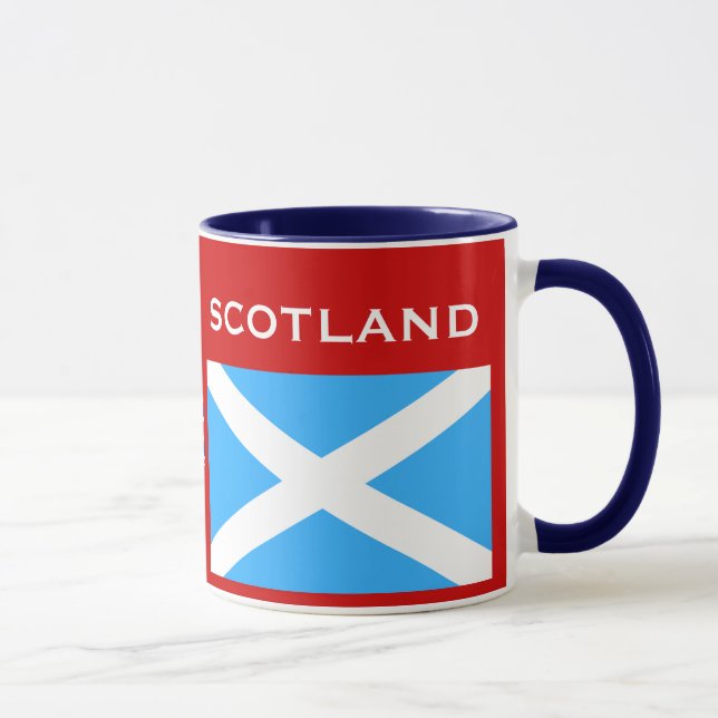 Caneca Bandeira de Glasgow* Scotland & copo da crista (Direita)