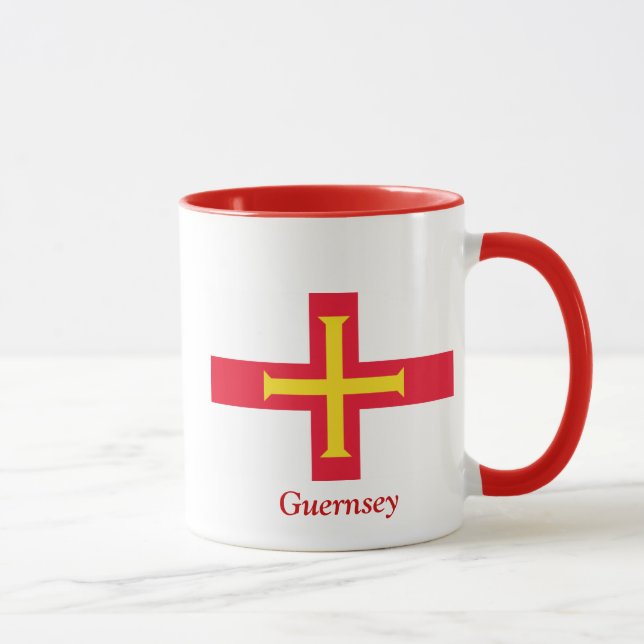 Caneca Bandeira de Guernsey (Direita)