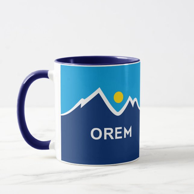 Caneca Bandeira de Orem, Utah (Esquerda)