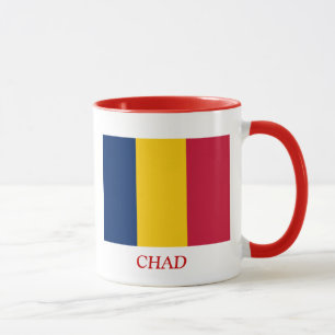 Caneca Bandeira de República do Tchad