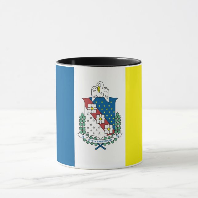Caneca Bandeira de Shreveport (Louisiana) (Centro)