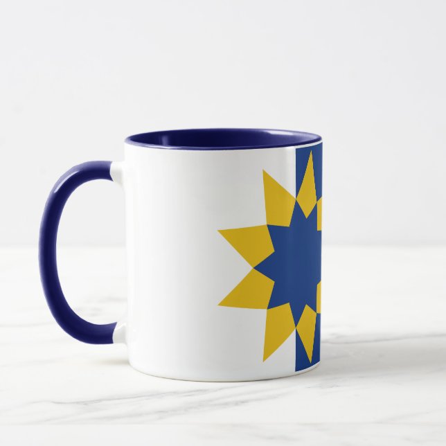 Caneca Bandeira de Topeka, Kansas (Esquerda)