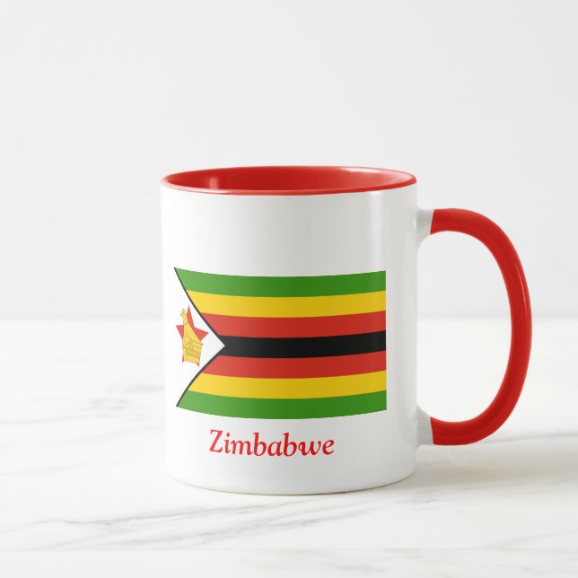 Caneca Bandeira de Zimbabwe (Direita)