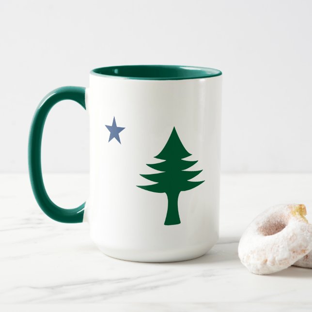 Caneca Bandeira do Maine de 1901 (Com Donut)