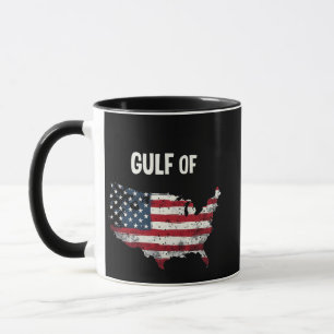 Caneca Bandeira do Mapa Americano Funny Trump USA