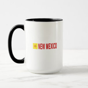 Caneca Bandeira do Novo México Símbolo do Zia