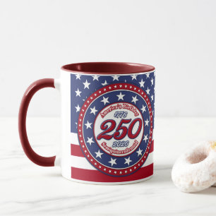 Caneca Bandeira do Semiquincentenário do 250º Aniversário