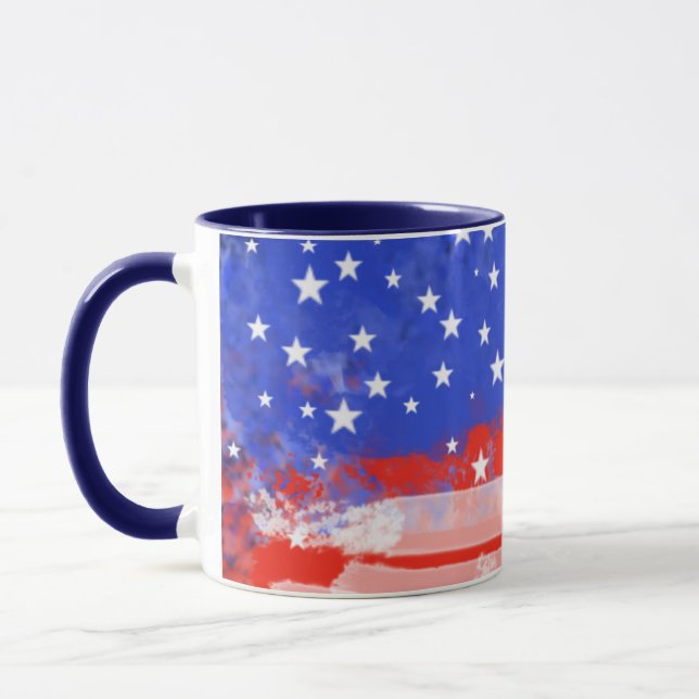 Caneca bandeira dos EUA (Esquerda)
