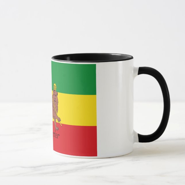 Caneca Bandeira feita sob encomenda de Rastafarian do (Direita)