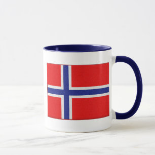 Caneca Bandeira norueguesa escandinava