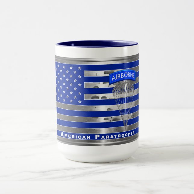 Caneca Bandeira Paraquedista Americana Especialmente Conc (Centro)