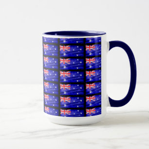 Caneca Bandeira Patriótica Australiana para Australianos