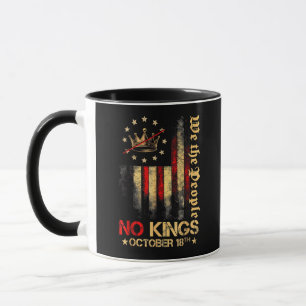 Caneca Bandeira Vintage América Sem Reis 1776 18 de Outub