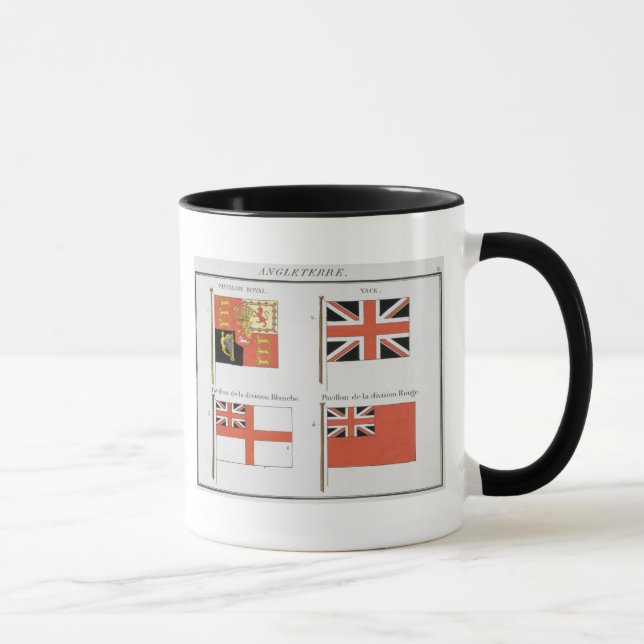 Caneca Bandeiras marítimas britânicas, de um livro (Direita)