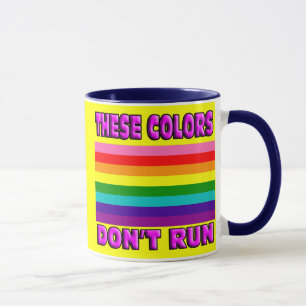 Caneca Bandeja 8 striped, orgulho gay LGBT.