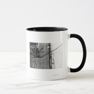 Caneca Bandon, Oregon Harbor View e Navios Fotografia