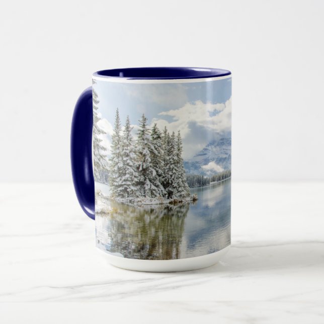 Caneca Banff National Park no inverno (Frente Esquerda)