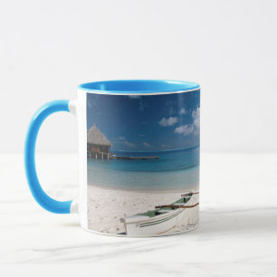 Caneca Bangalôs da praia Motu Toopua