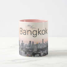 Bangkok Skyline Sunset Panorama BKK Tailândia