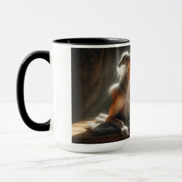 Caneca banho de sol de cão e de gato juntos.