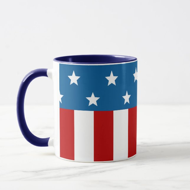 Caneca Banner de estrela girada (Esquerda)