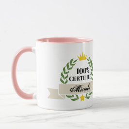 Caneca Banner Retroativo de Erro Certificado Personalizáv