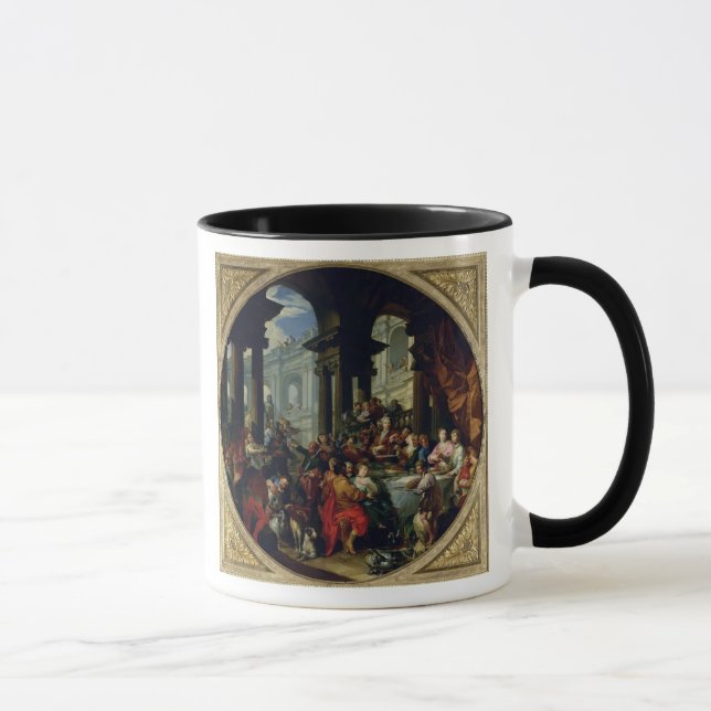 Caneca Banquete sob um Portico iónico, c.1720-25 (Direita)