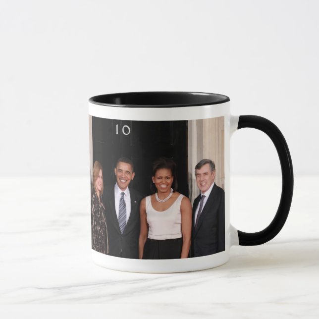 CANECA BARACK E MICHELLE OBAMA EM 10 DOWNING STREET (Direita)