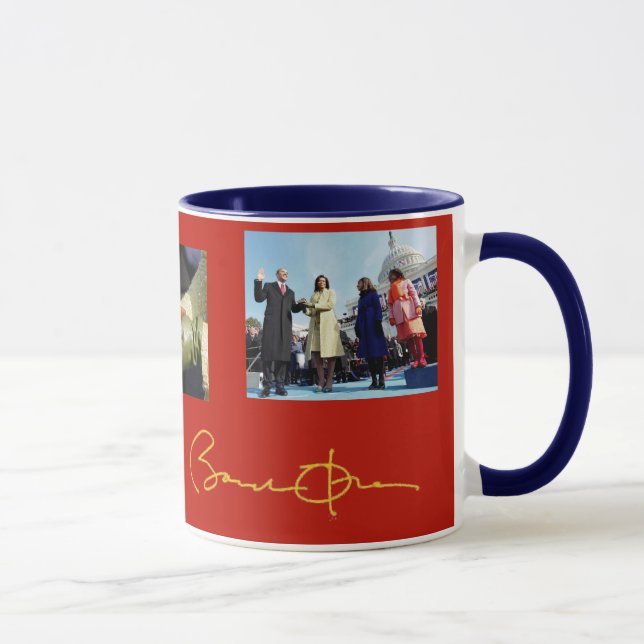 Caneca Barack Obama patriótico (Direita)
