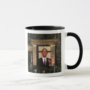 Caneca Barak Obama fala na última noite da