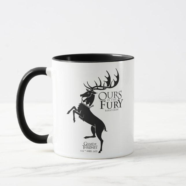 Caneca Baratheon Sigil - A nossa é a Fúria (Esquerda)