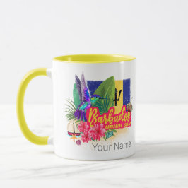 Caneca Barbados Retro Caribe Ilha de Souvenir