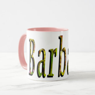 Caneca Barbara, logotipo conhecido das meninas,