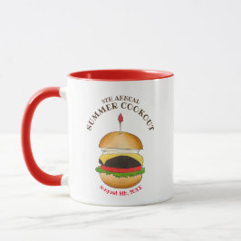 Caneca Barbecue Picnic Barbecue Cheeseburger Hamburger CH