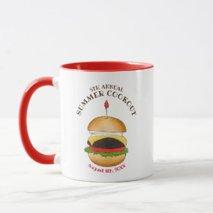 Caneca Barbecue Picnic Barbecue Cheeseburger Hamburger CH