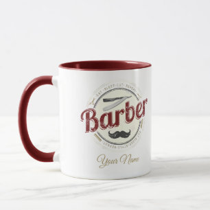 Caneca Barber Vintage para Hair Stylist e Hairdresser