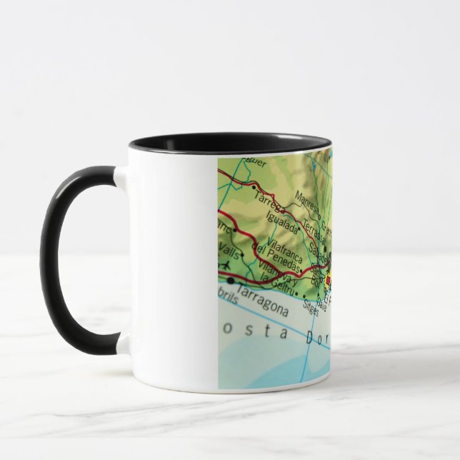 Caneca Barcelona, Mapa de Espanhas (Esquerda)