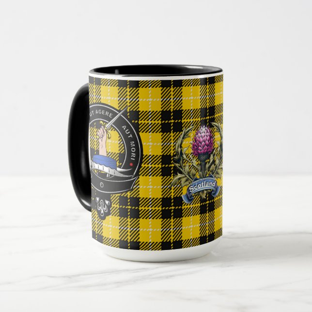 Caneca Barclay Clan Crachá & Tartan (Frente Esquerda)